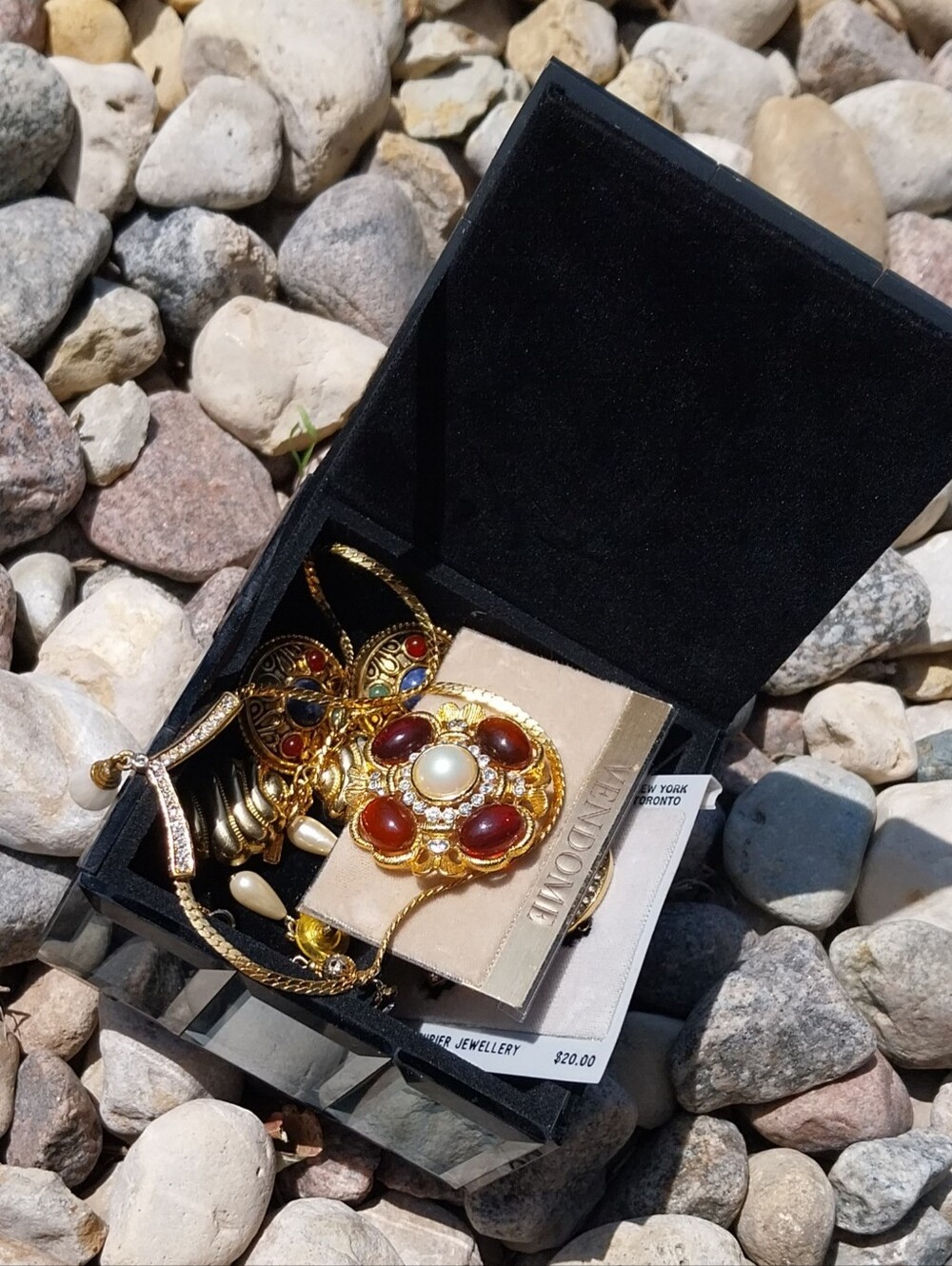 Vintage Vendome Jewelry Lot - Necklace, Earrings, Broosh, Bracelet